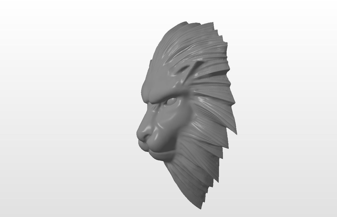 Squall Leonhart belt buckle Leon head 3D print model_7