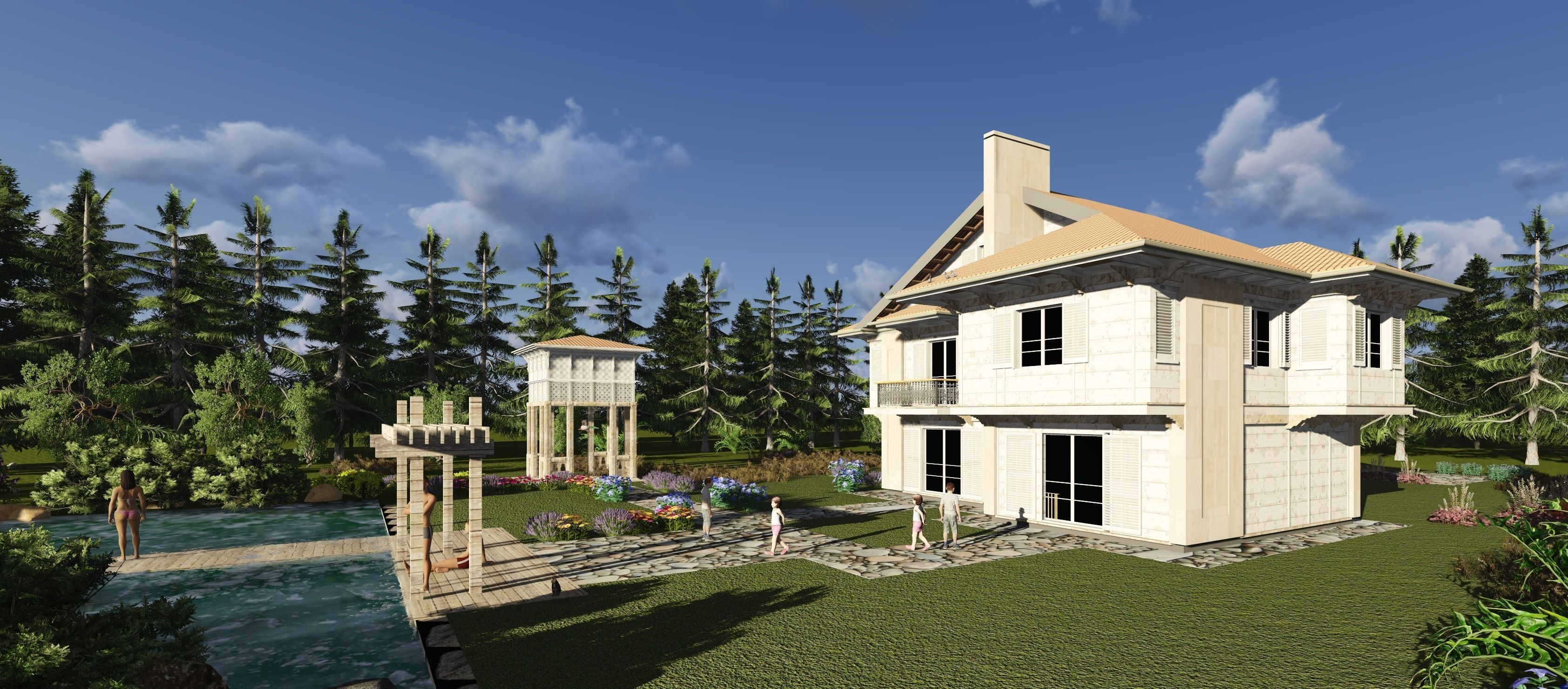 House Buselik Low-poly 3D model_8