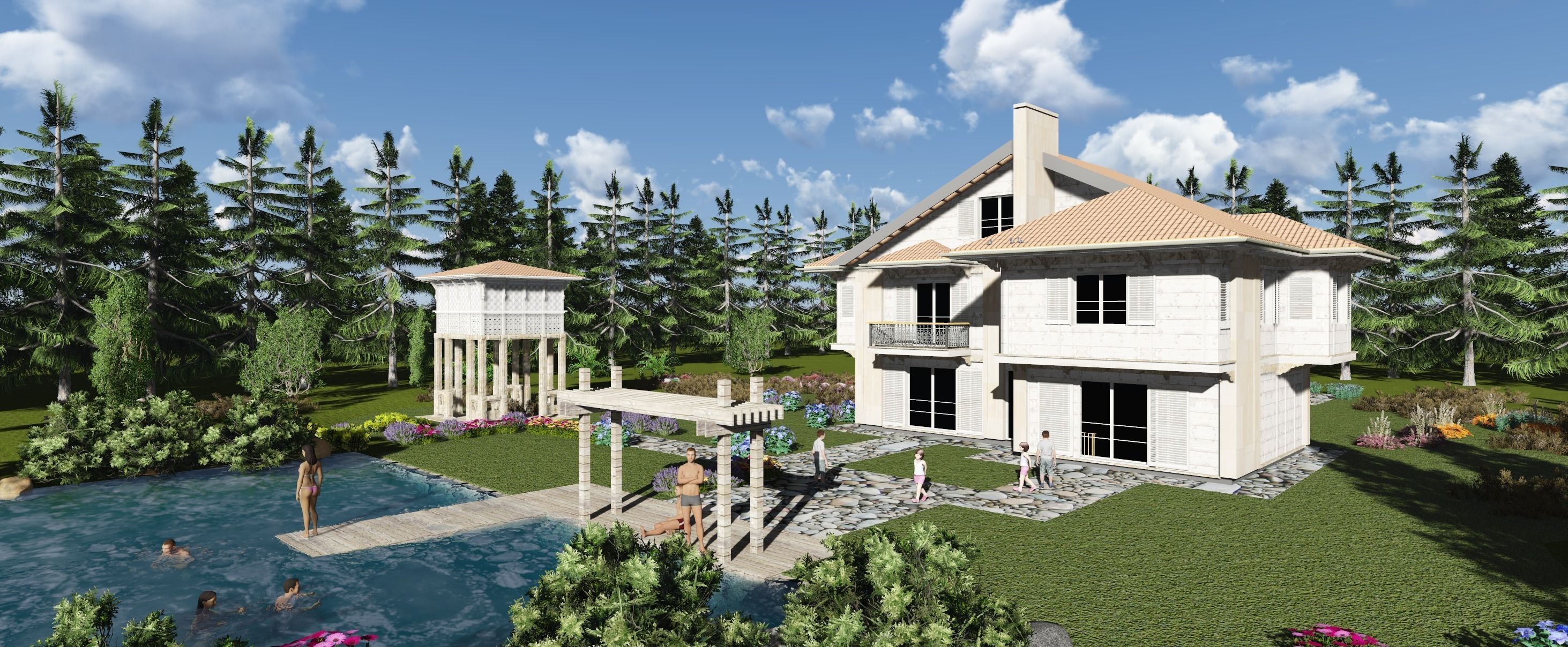 House Buselik Low-poly 3D model_3