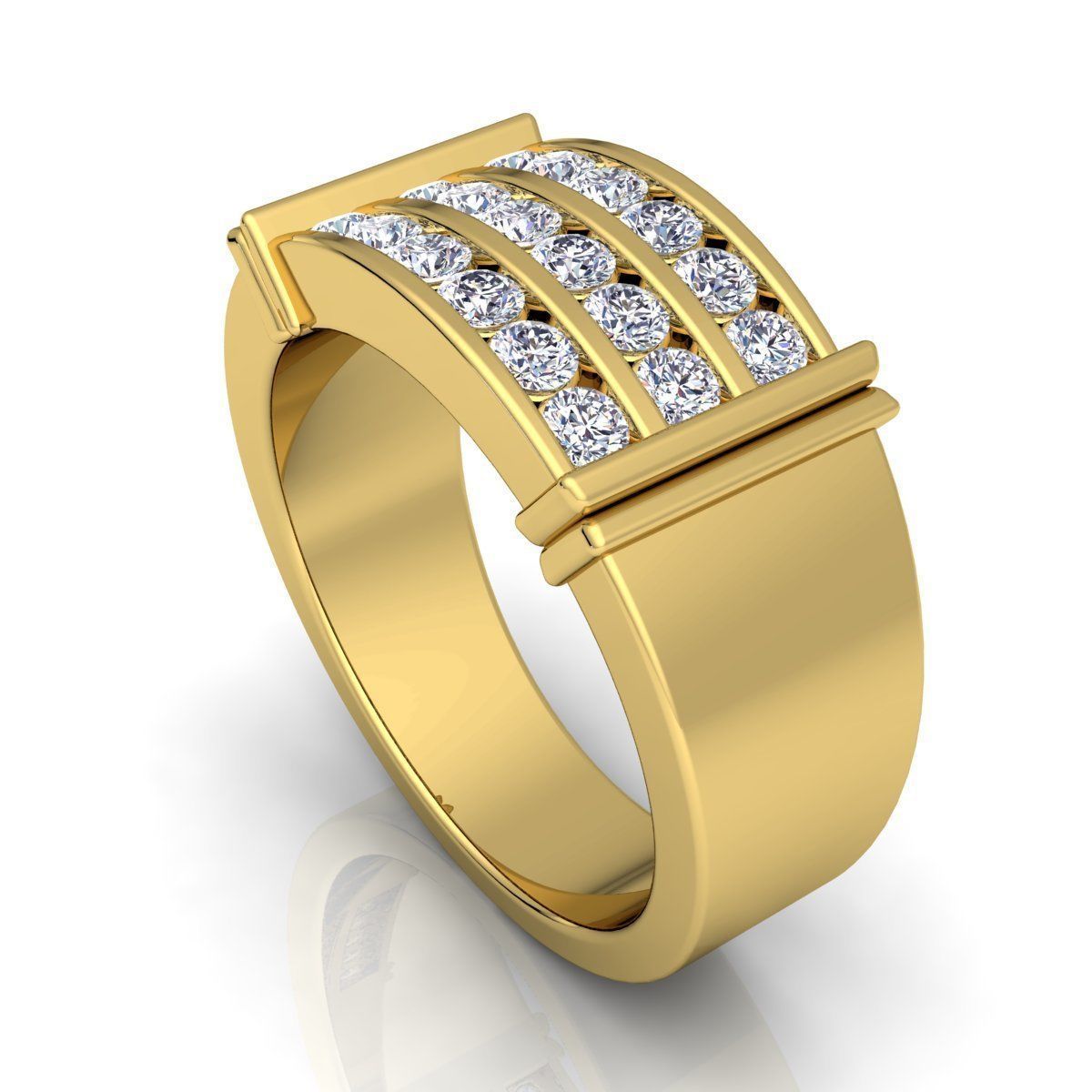 Diamond Ring 07 3D print model_2