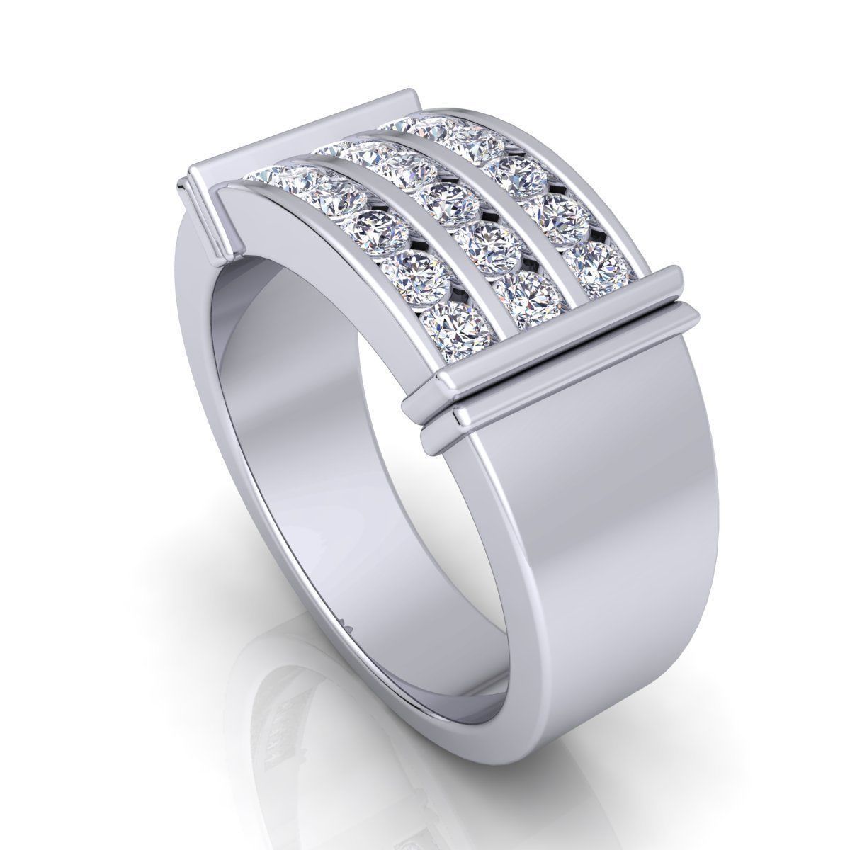 Diamond Ring 07 3D print model_1