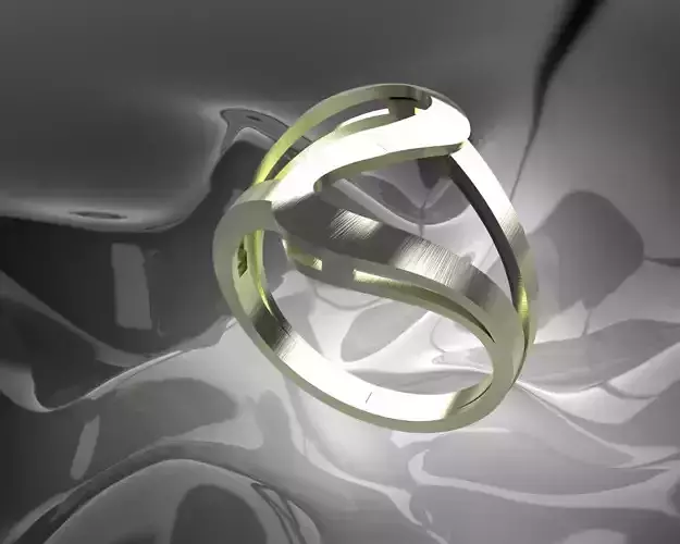 Plain Light Women Ring 3D print model