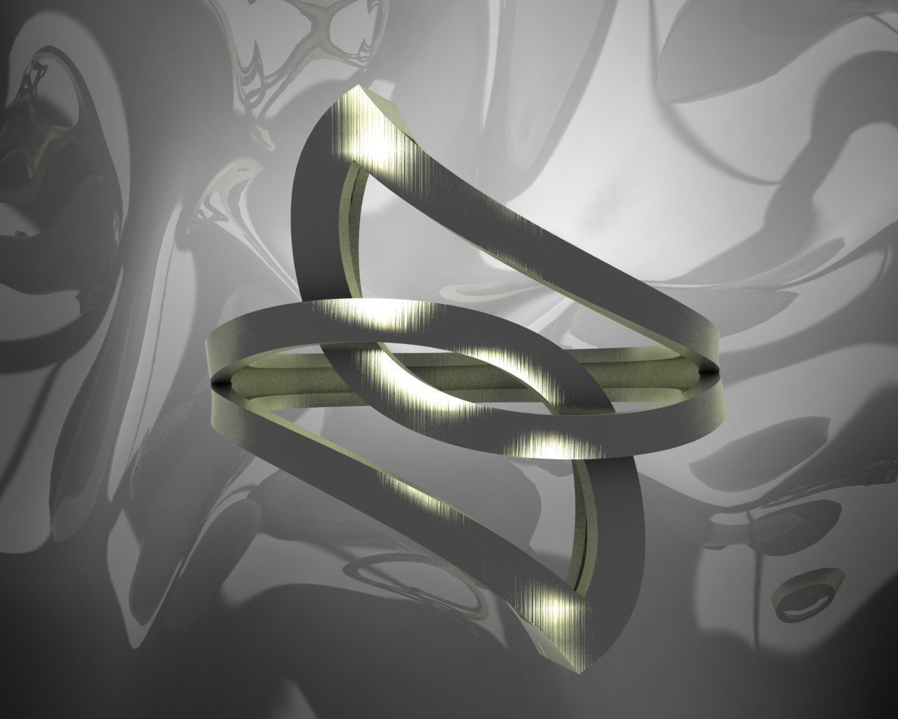 Plain Light Women Ring 3D print model_1