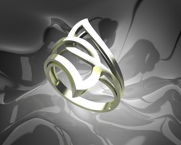 Plain Light Women Ring 3D print model