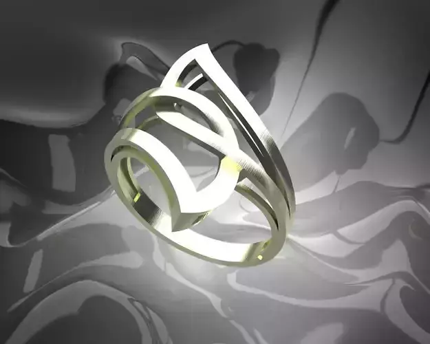 Plain Light Women Ring 3D print model