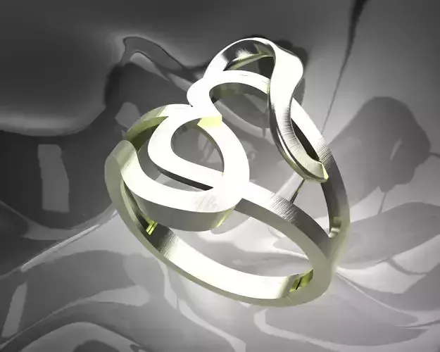 Plain Light Women Ring 3D print model