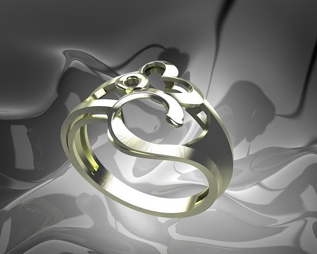 Plain Light Women Ring 3D print model