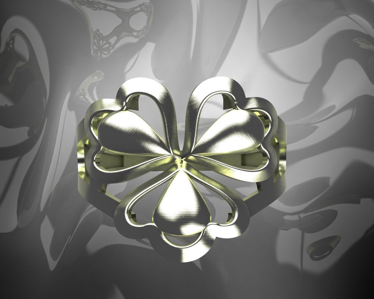 Plain Light Women Ring 3D print model_1