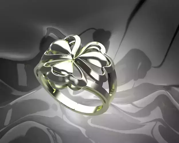 Plain Light Women Ring 3D print model