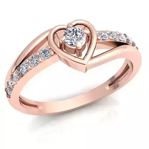 Heart Diamond Ring 22