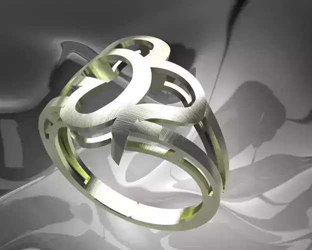Plain Light Women Ring 3D print model