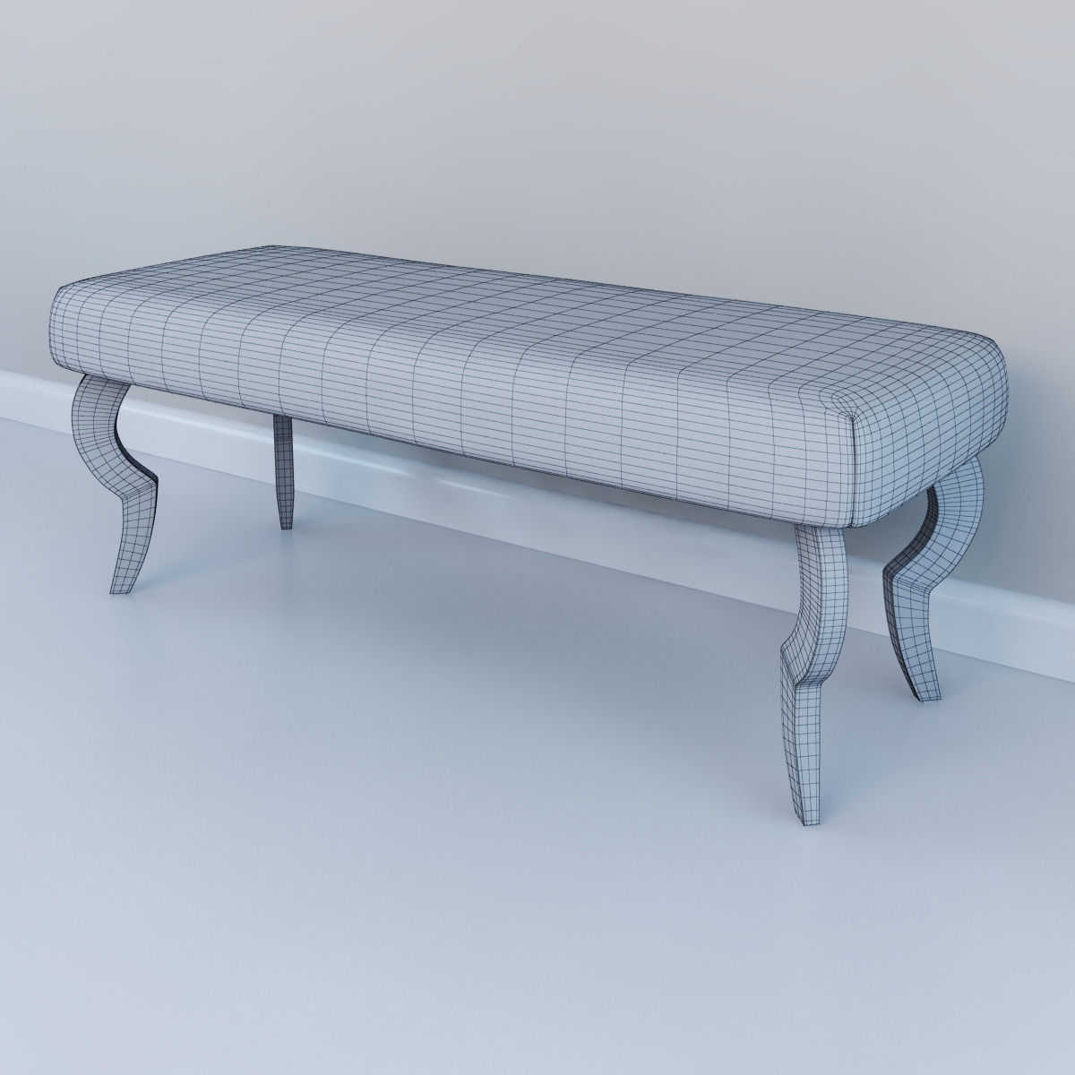 Harry Bench 3D model_4
