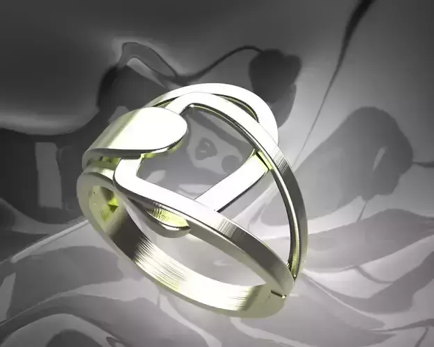 Plain Light Women Ring 3D print model
