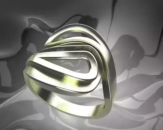 Plain Light Women Ring 3D print model
