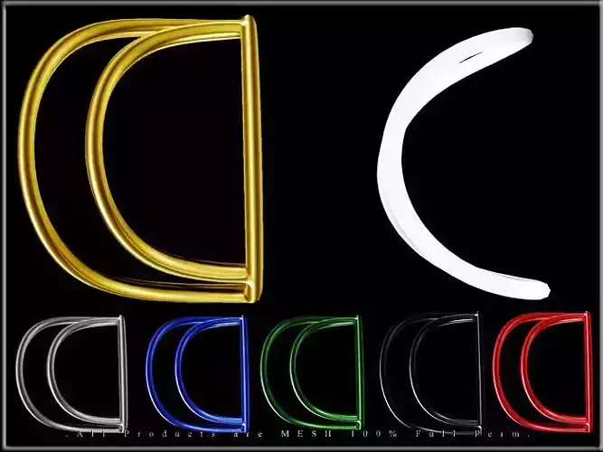 Half Circle Metal - Curved