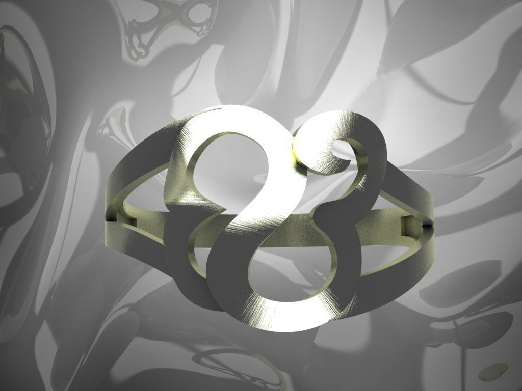 Plain Light Women Ring 3D print model_1