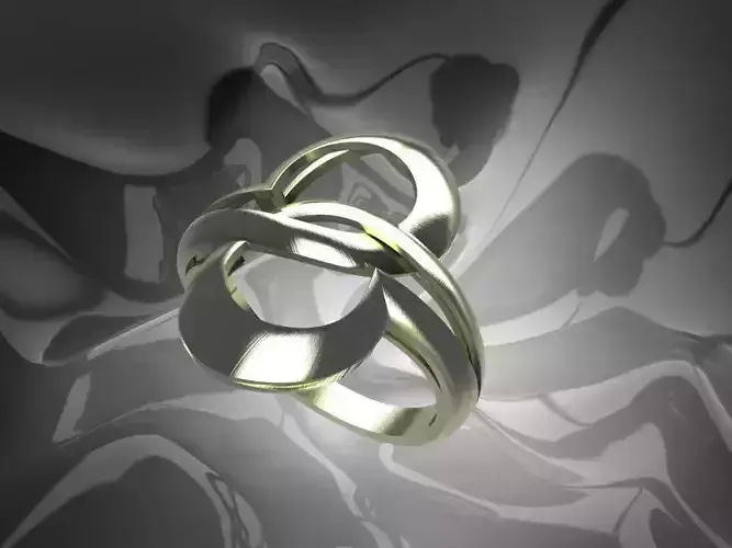 Plain Light Women Ring 3D print model