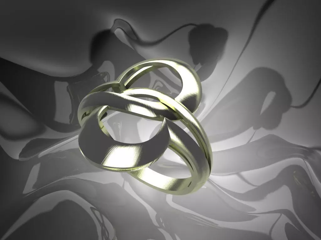 Plain Light Women Ring 3D print model_0