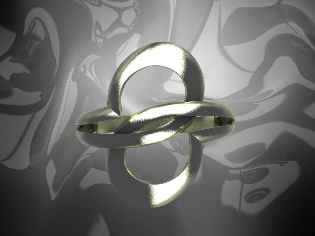 Plain Light Women Ring 3D print model_1