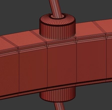 Halo chandelier 4 rings black von Roll Hill 3D model_2