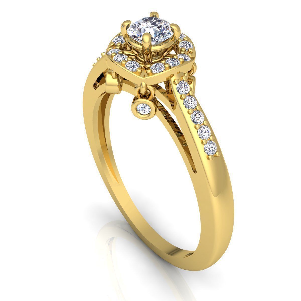 Diamond Ring 31 3D print model_2