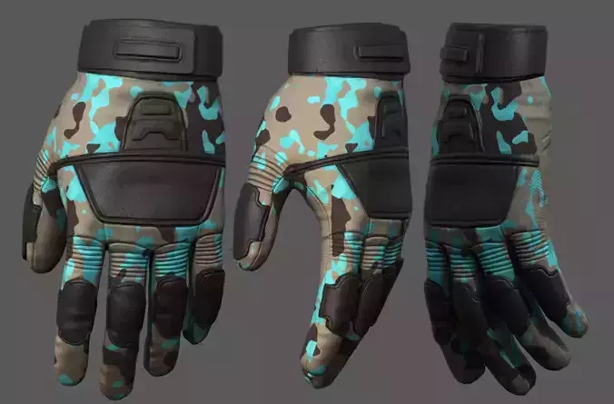 Gloves military combat protection pollution fantasy scifi cloth 