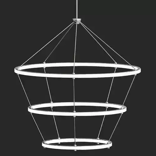 Halo chandelier 4 rings black von Roll Hill