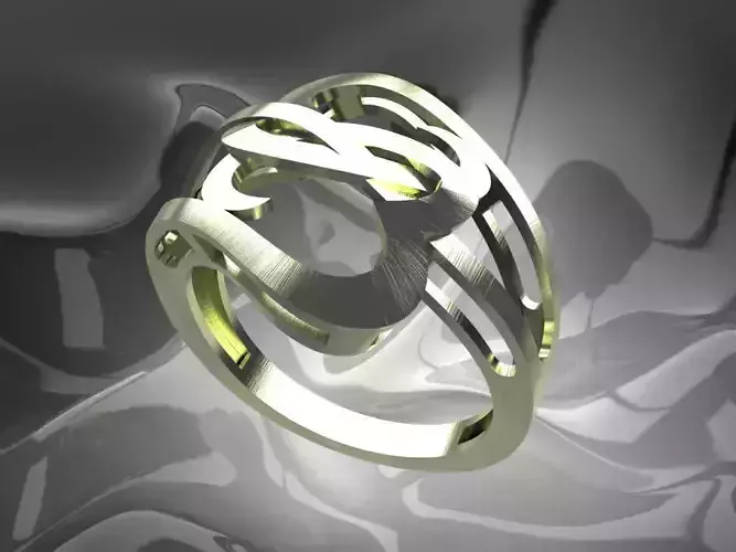 Plain Light Women Ring 3D print model
