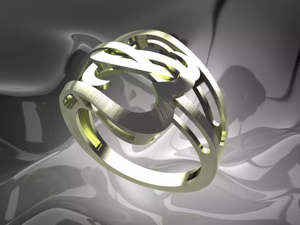 Plain Light Women Ring 3D print model_0