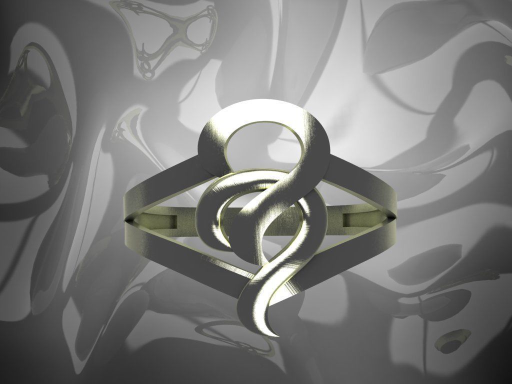 Plain Light Women Ring 3D print model_1