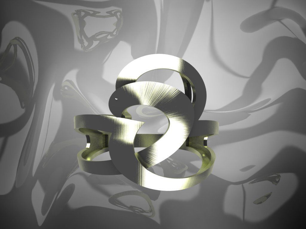 Plain Light Women Ring 3D print model_1