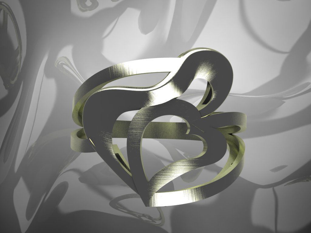 Plain Light Women Ring 3D print model_1