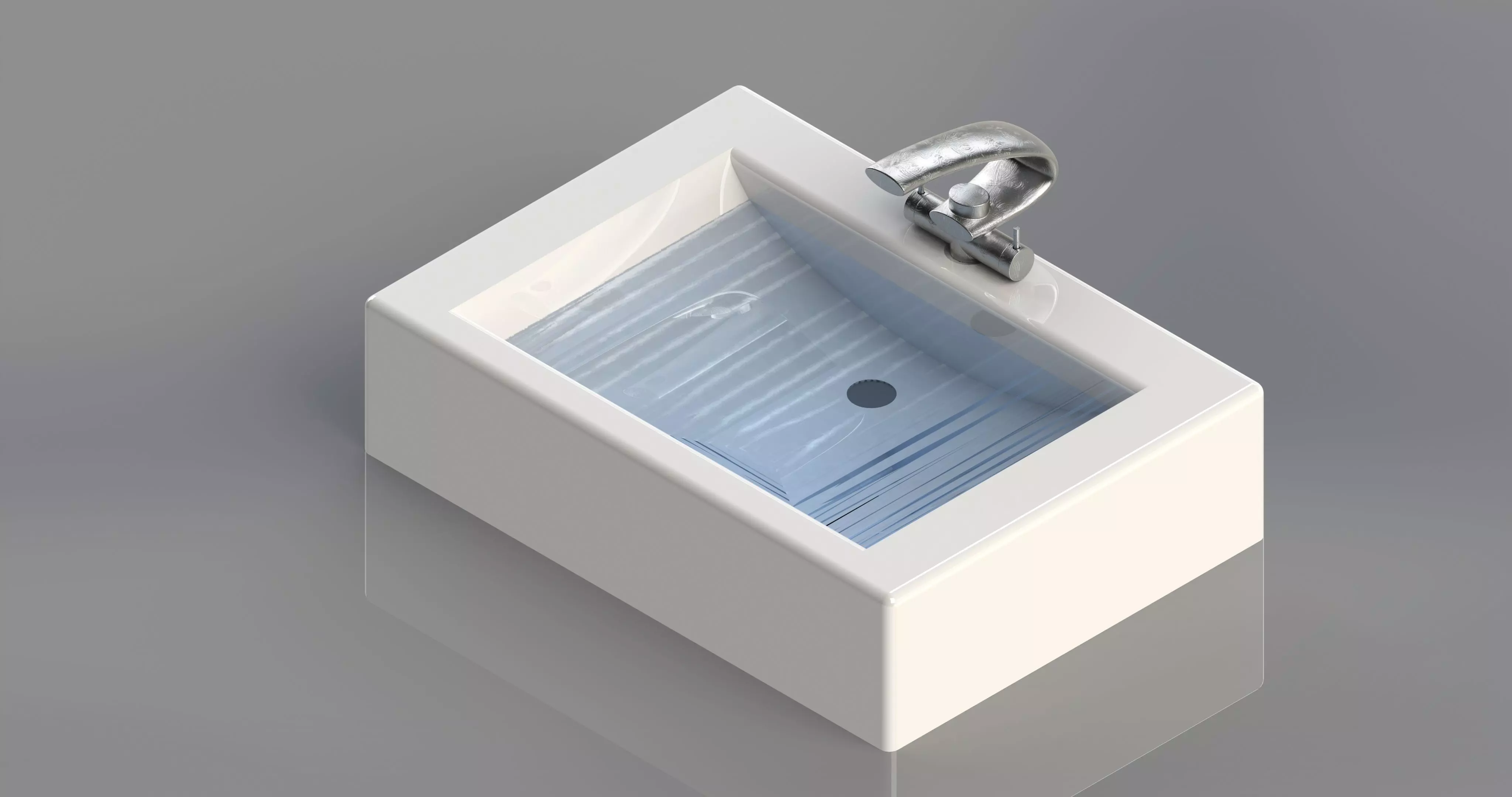 Sink water crane 3D print model