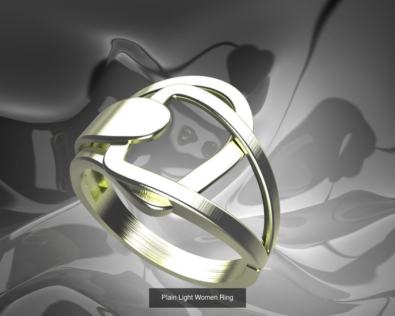 Plain Light Women 16 Model Ring 3dm Files 3D Model Collection_7