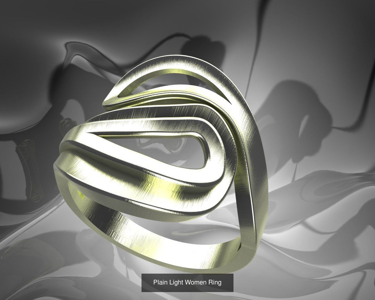 Plain Light Women 16 Model Ring 3dm Files 3D Model Collection_8