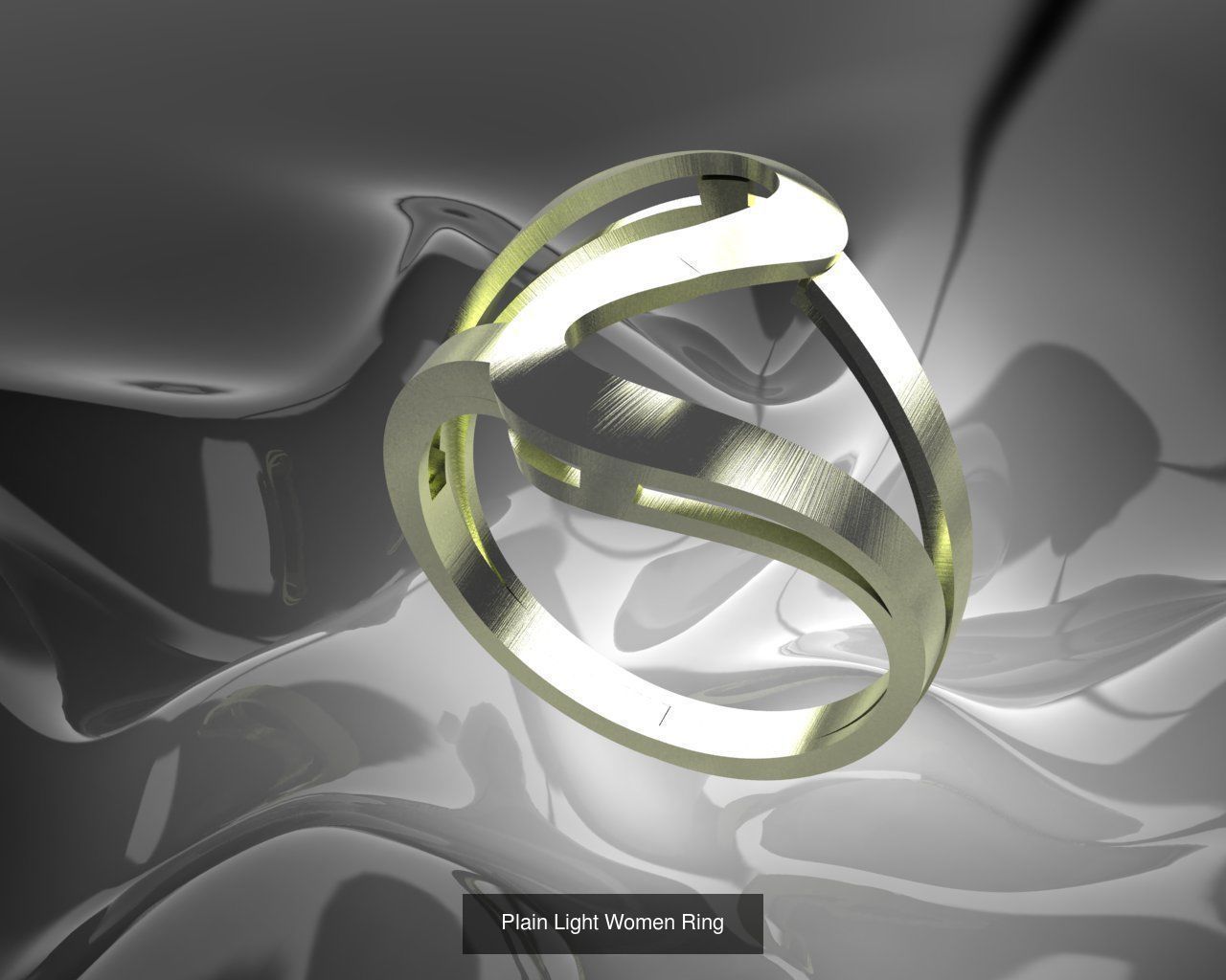 Plain Light Women 16 Model Ring 3dm Files 3D Model Collection_1