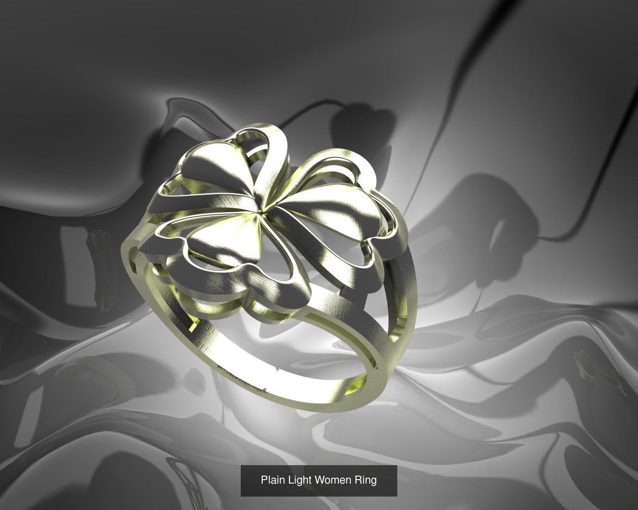 Plain Light Women 16 Model Ring 3dm Files 3D Model Collection_5