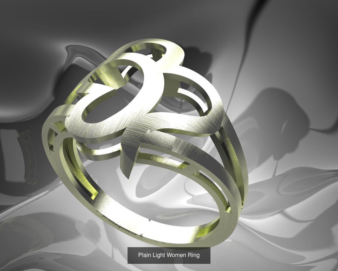Plain Light Women 16 Model Ring 3dm Files 3D Model Collection_6