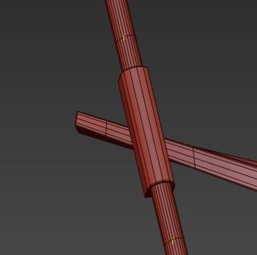 Agnes chandelier 6 lights von Roll Hill 3D model_3