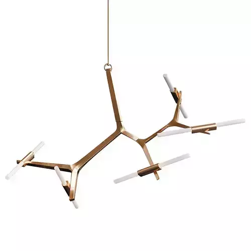 Agnes chandelier 10 lights copper von Roll Hill