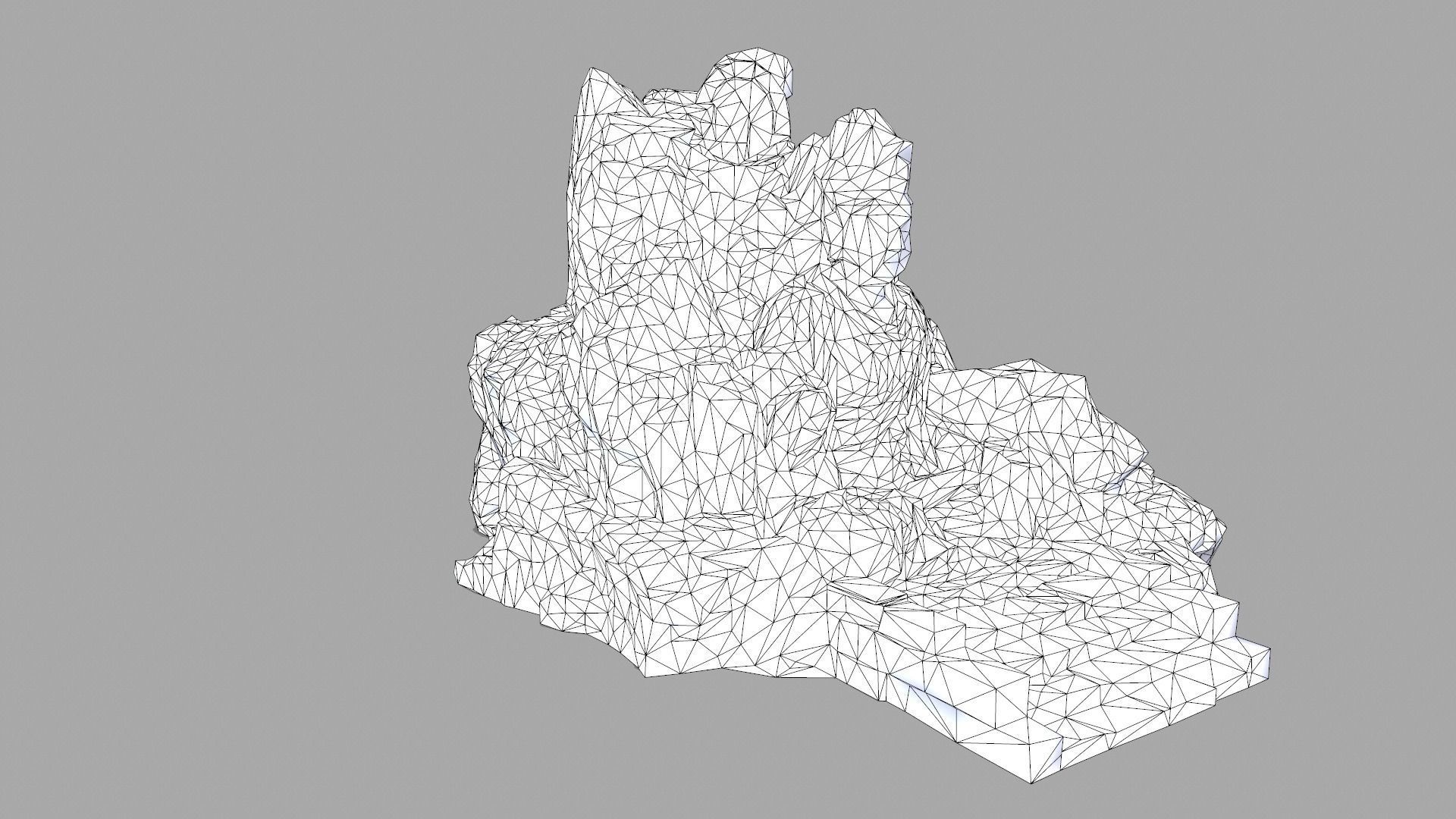 buda rock Low-poly 3D model_10