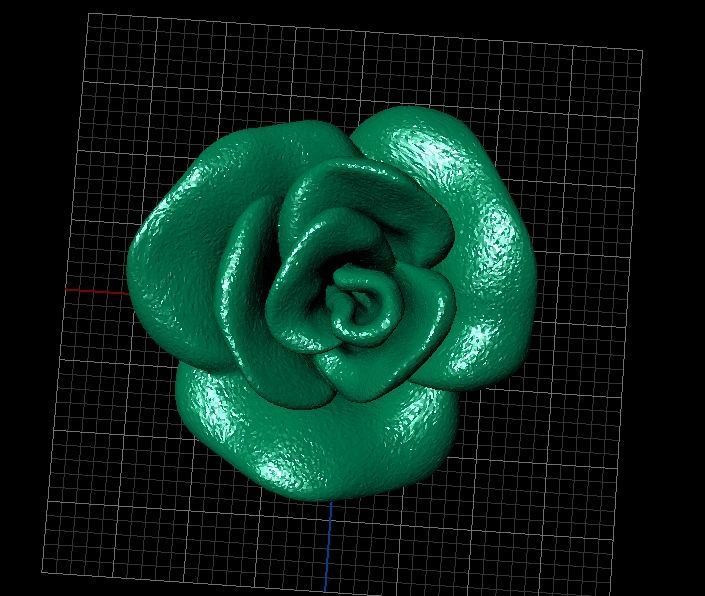 Rose Stl File 3D print model_4