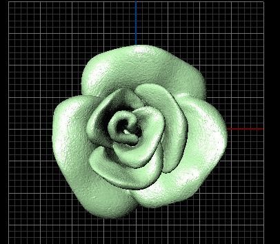 Rose Stl File 3D print model_1