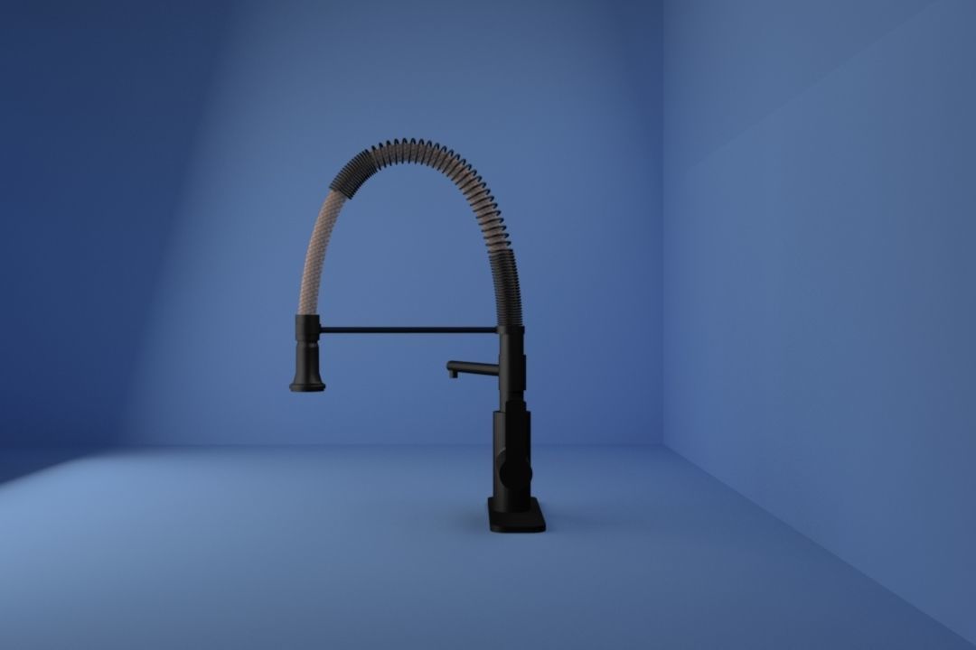 Kitchen Faucet 3D model_2