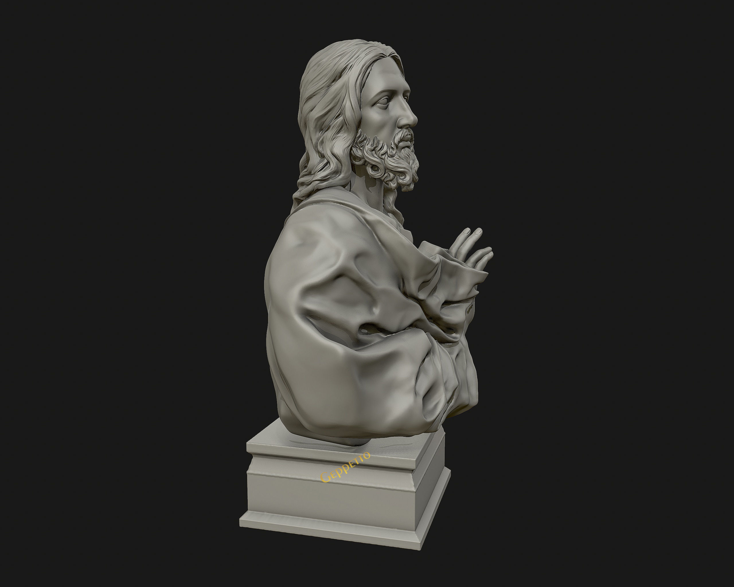Jesus Christ Sculpture ready to 3D print 3D print model_16