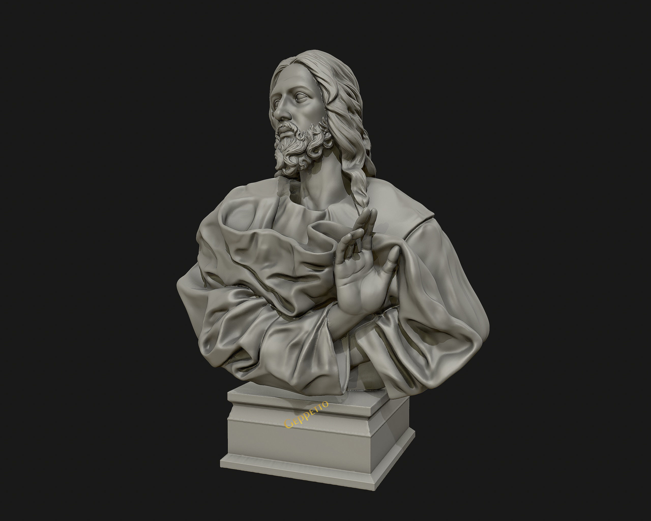 Jesus Christ Sculpture ready to 3D print 3D print model_5