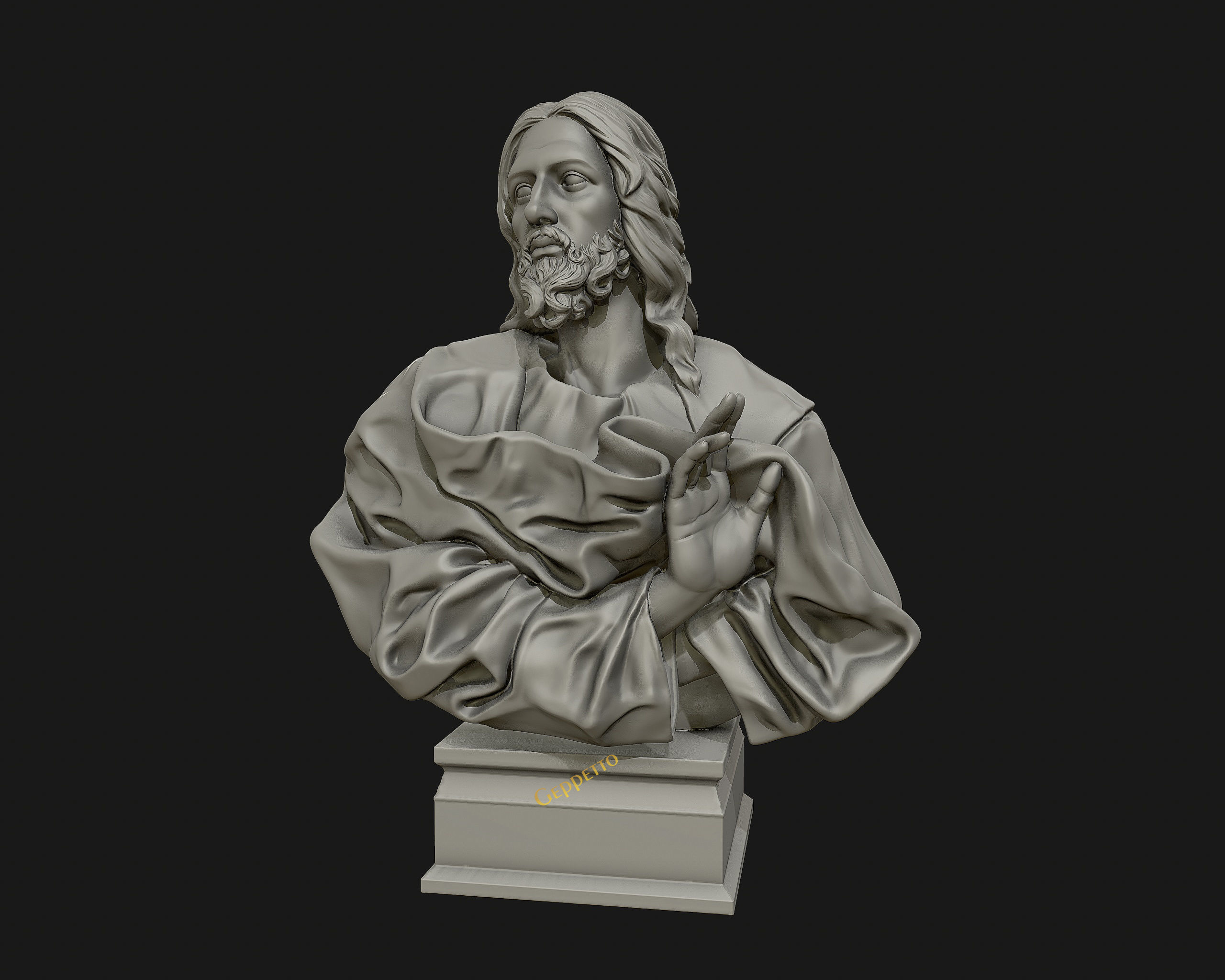 Jesus Christ Sculpture ready to 3D print 3D print model_1