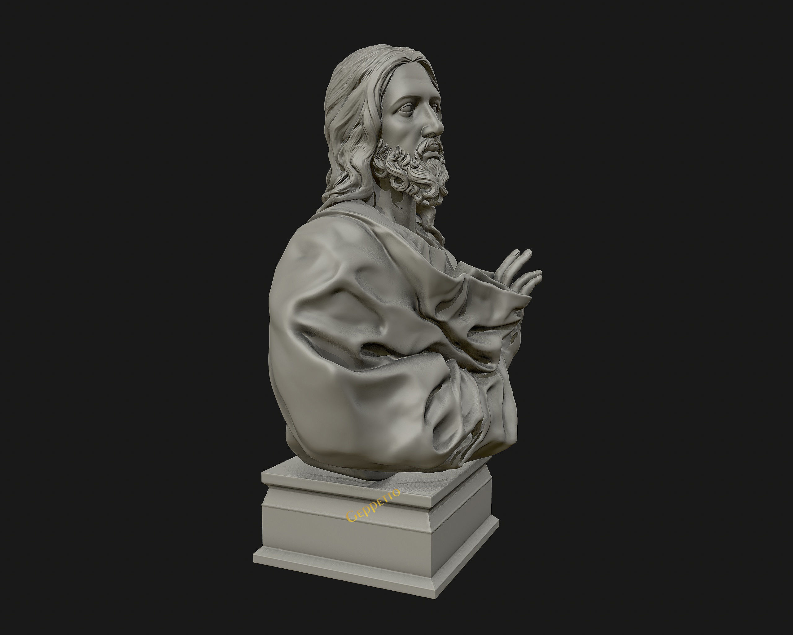 Jesus Christ Sculpture ready to 3D print 3D print model_17