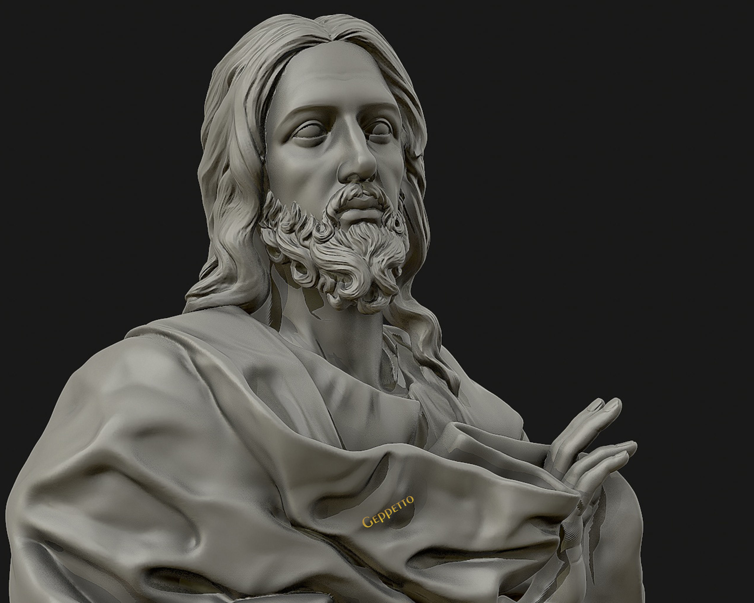 Jesus Christ Sculpture ready to 3D print 3D print model_33