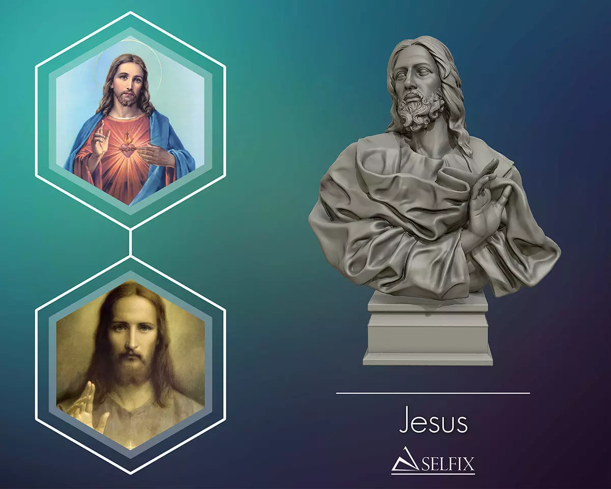 Jesus Christ Sculpture ready to 3D print 3D print model_0